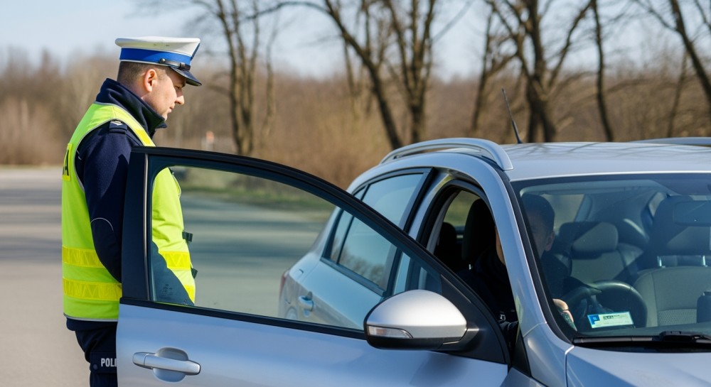 31-latek w rękach policji po niebezpiecznym manewrze na S7, narażając życie rodziny
