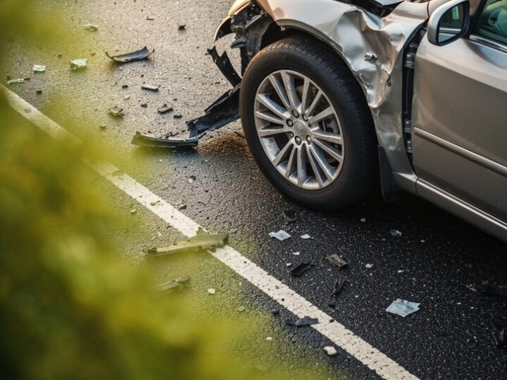 Opel Vectra wypadł z drogi i uderzył w drzewo. 10-latek trafił do szpitala