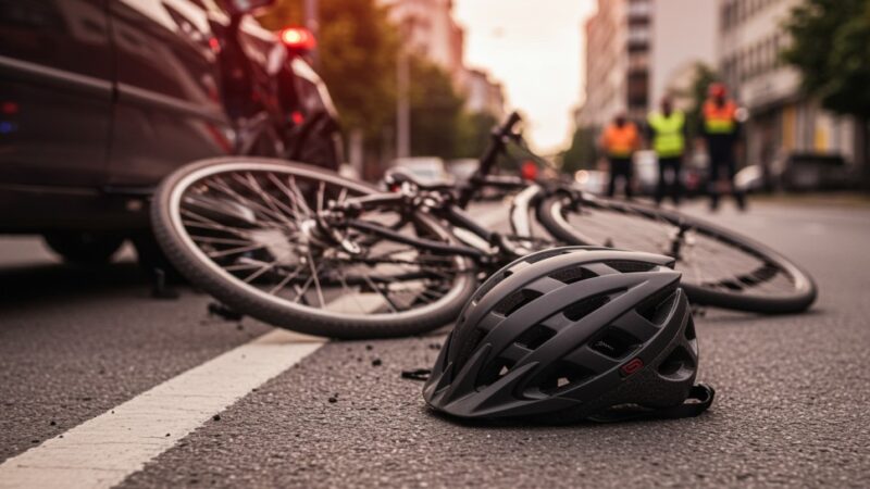 Rowerzystka w szpitalu po groźnym wypadku na uczęszczanej ścieżce rowerowej