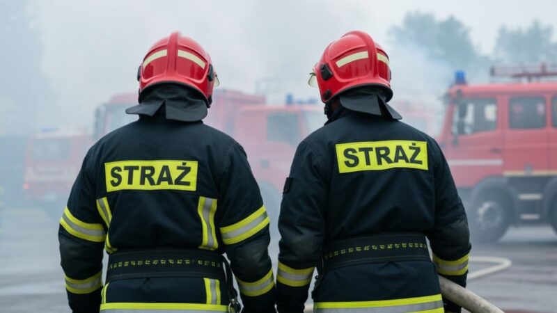Nocny pożar ciężarówki paraliżuje ruch na trasie Elbląg-Malbork
