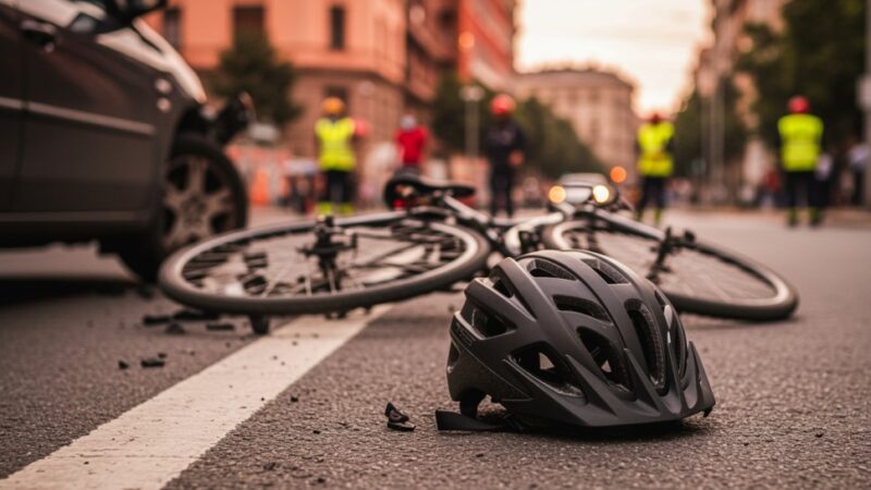 Rowerzysta potrącony na przejściu w Elblągu: niebezpieczny incydent na drodze