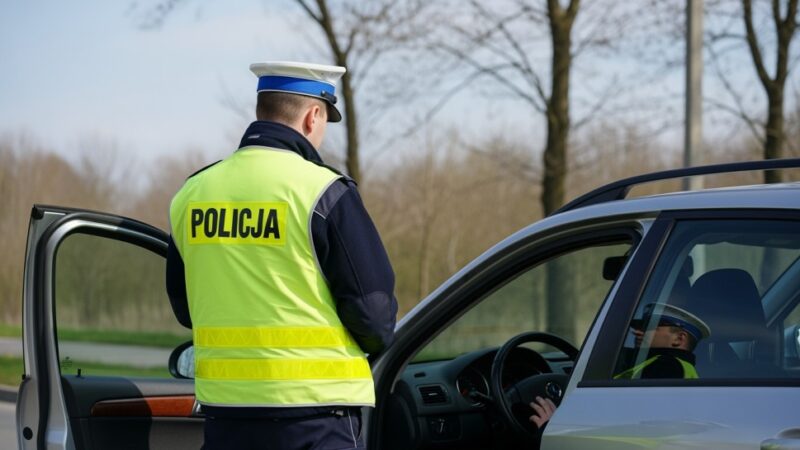 78-latek z Elbląga zatrzymany za jazdę citroenem na nielegalnych tablicach rejestracyjnych