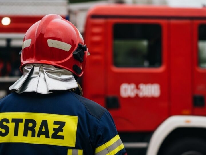 Strażacy z Elbląga oddają hołd zmarłemu druhowi Edwardowi Smagale