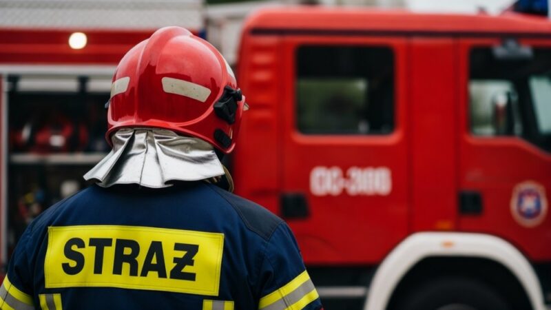 Strażacy z Elbląga oddają hołd zmarłemu druhowi Edwardowi Smagale