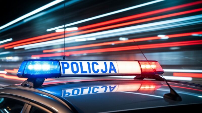 Groźna ucieczka na rondzie: nielegalny kierowca w rękach policji