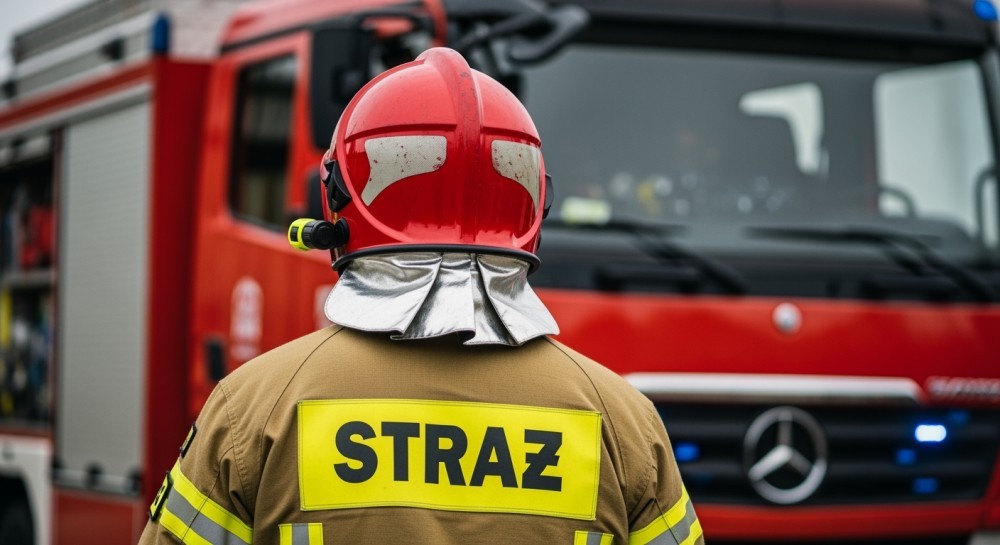 Pożegnanie czterech zasłużonych strażaków w Elblągu podczas uroczystej zbiórki