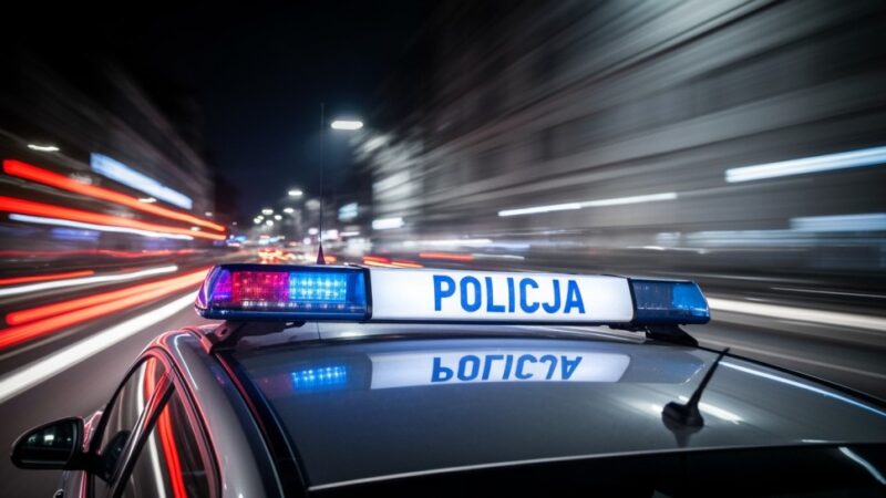 Pijany motorowerzysta bez kasku zatrzymany przez policję w Marwicy