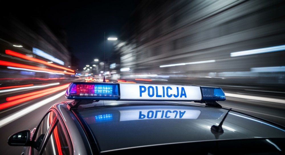 Pijany motorowerzysta bez kasku zatrzymany przez policję w Marwicy