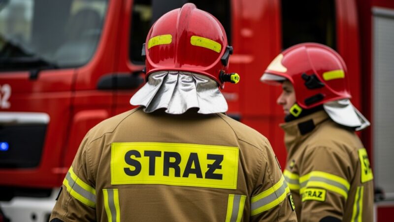 Strażacy ćwiczą w Dąbrowie, by skuteczniej walczyć z pożarami lasów