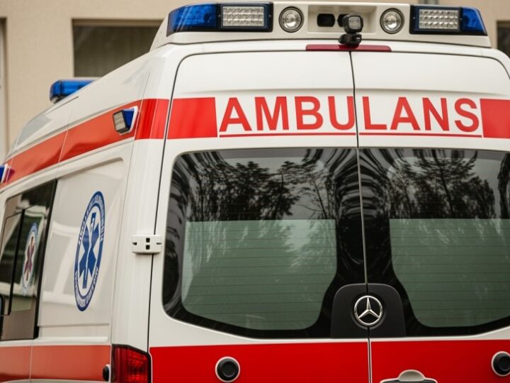 Groźny incydent w Elblągu: konar drzewa spadł na chodnik