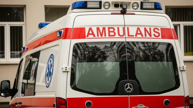 Groźny incydent w Elblągu: konar drzewa spadł na chodnik