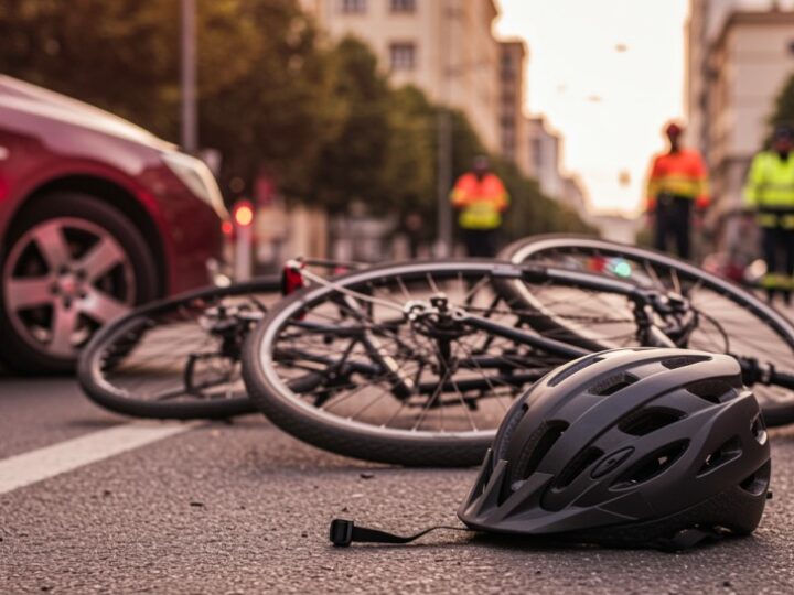 Kaski dla rowerzystów w Elblągu: Policja stawia na bezpieczeństwo na drogach