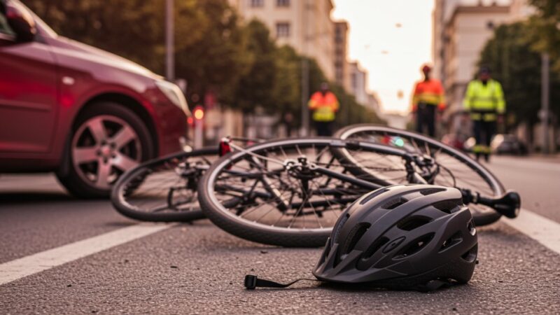 Kaski dla rowerzystów w Elblągu: Policja stawia na bezpieczeństwo na drogach