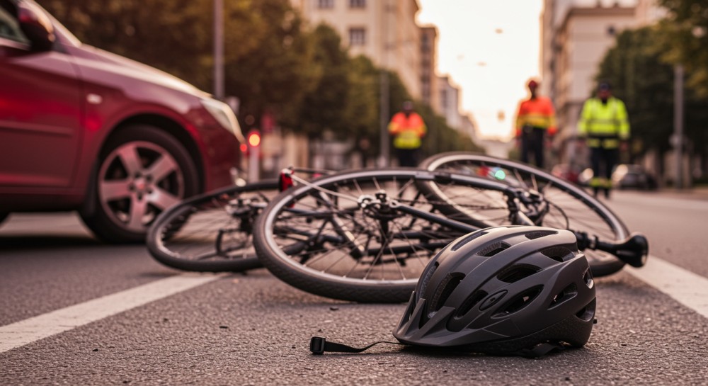 Kaski dla rowerzystów w Elblągu: Policja stawia na bezpieczeństwo na drogach