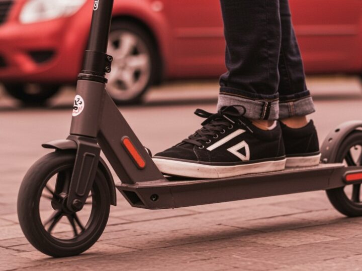 14-latek na elektrycznym motorowerze w tarapatach – policja interweniuje na parkingu