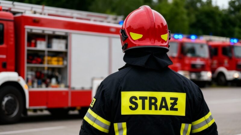 Elbląg wita nowych strażaków: uroczyste ślubowanie w PSP