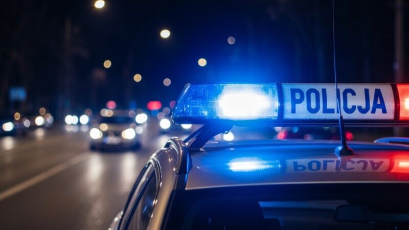 Kierowca Mercedesa w rowie: nocna interwencja policji po spożyciu alkoholu