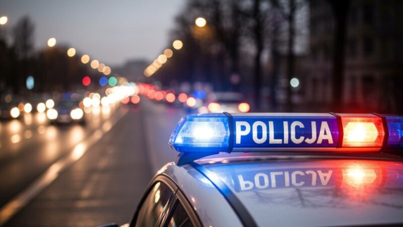 Elbląg: Policja zatrzymuje mężczyznę z narkotykami na parkingu