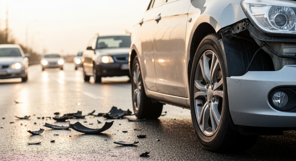 Pijany motorowerzysta zderzył się z rowerzystą w Raczkach Elbląskich